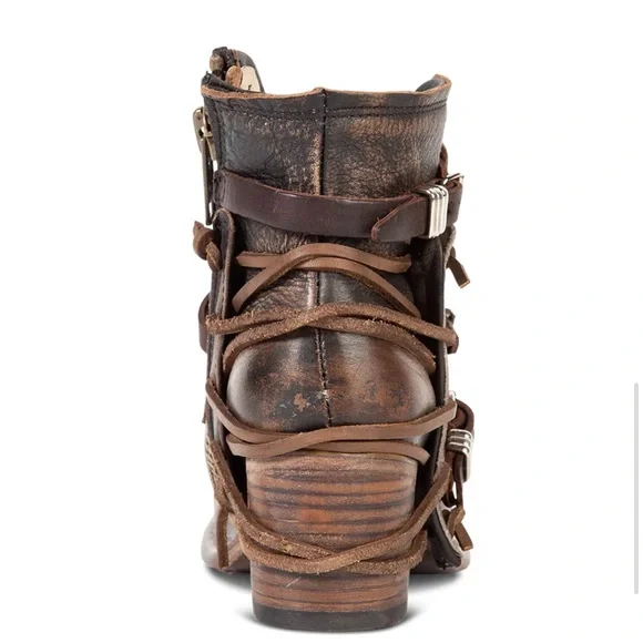 Freebird Crue - Distressed Grey/Multi Ankle Booties - Never worn sz10 - Picture 5 of 11